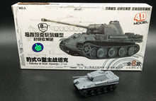 Load image into Gallery viewer, 1: 144 Kung Ching Tiger Panther 3 Main Battle Tank Sand Table Scene Military 4D Thumb-assembly Model