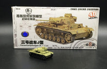 Load image into Gallery viewer, 1: 144 Kung Ching Tiger Panther 3 Main Battle Tank Sand Table Scene Military 4D Thumb-assembly Model