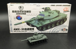 1: 144 Kung Ching Tiger Panther 3 Main Battle Tank Sand Table Scene Military 4D Thumb-assembly Model